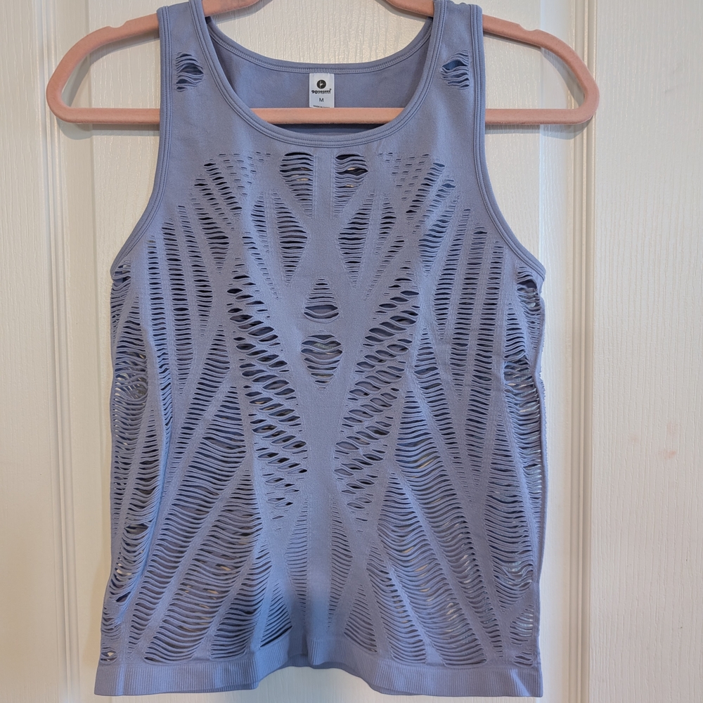 90 Degrees Shredded Tank NWOT